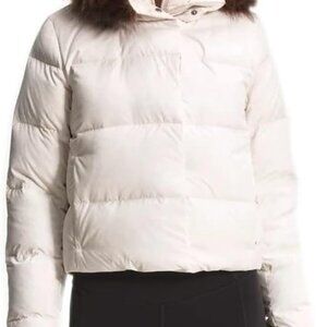 NORTH FACE Women's New Dealio Down Short Jacket, Gardenia White, Medium